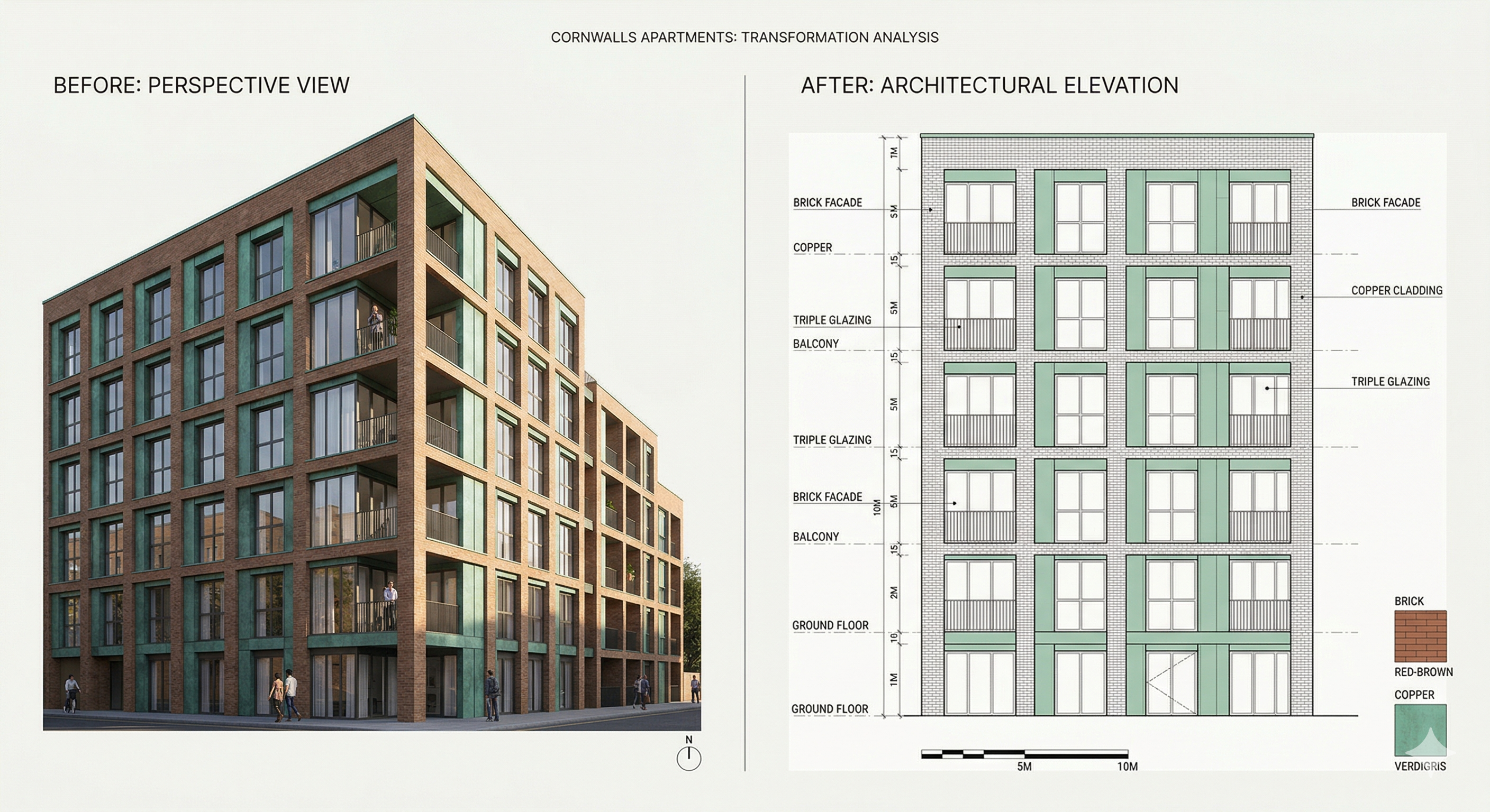 Photo to elevation drawing
