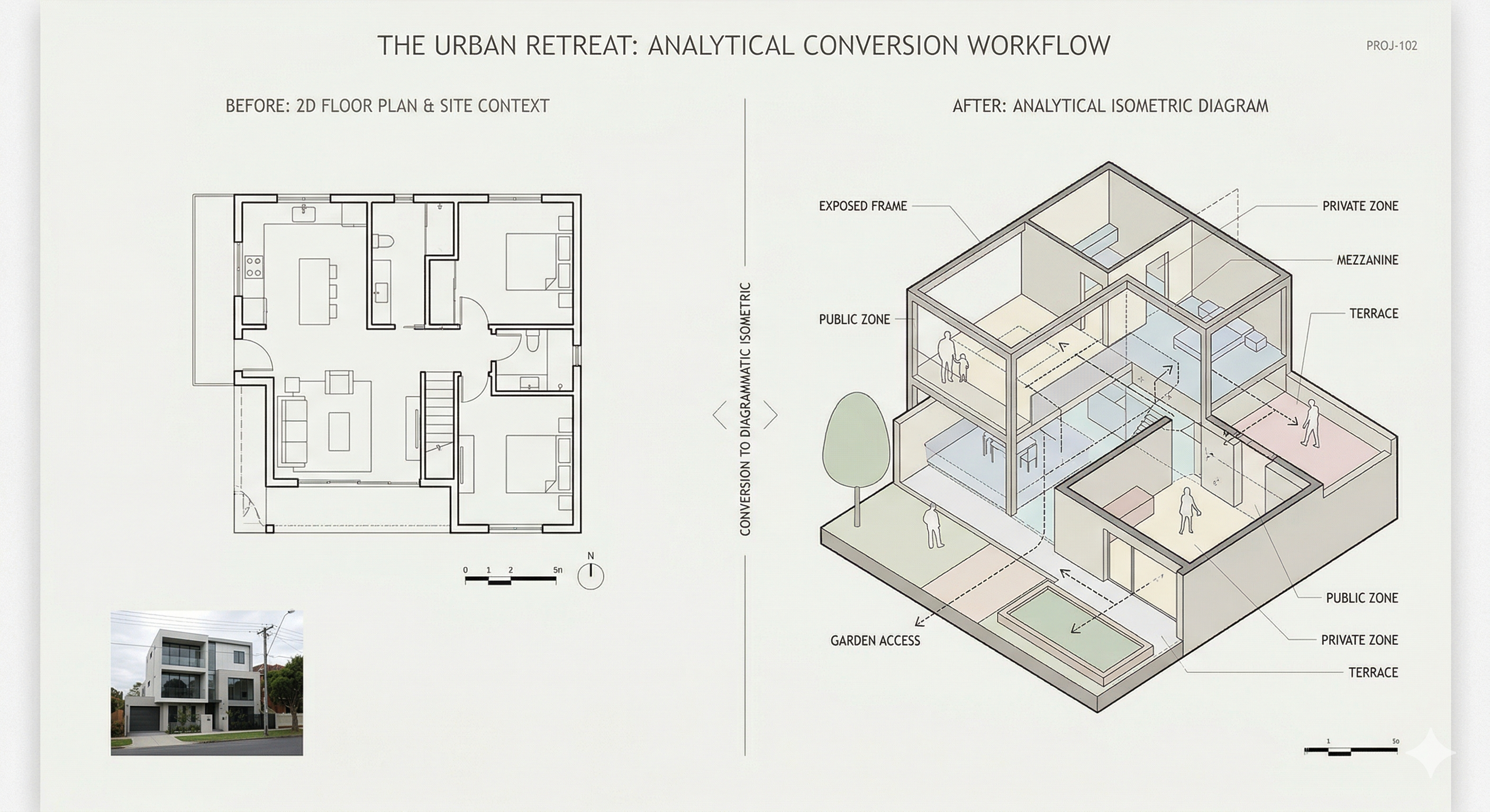 Plan to isometric diagram